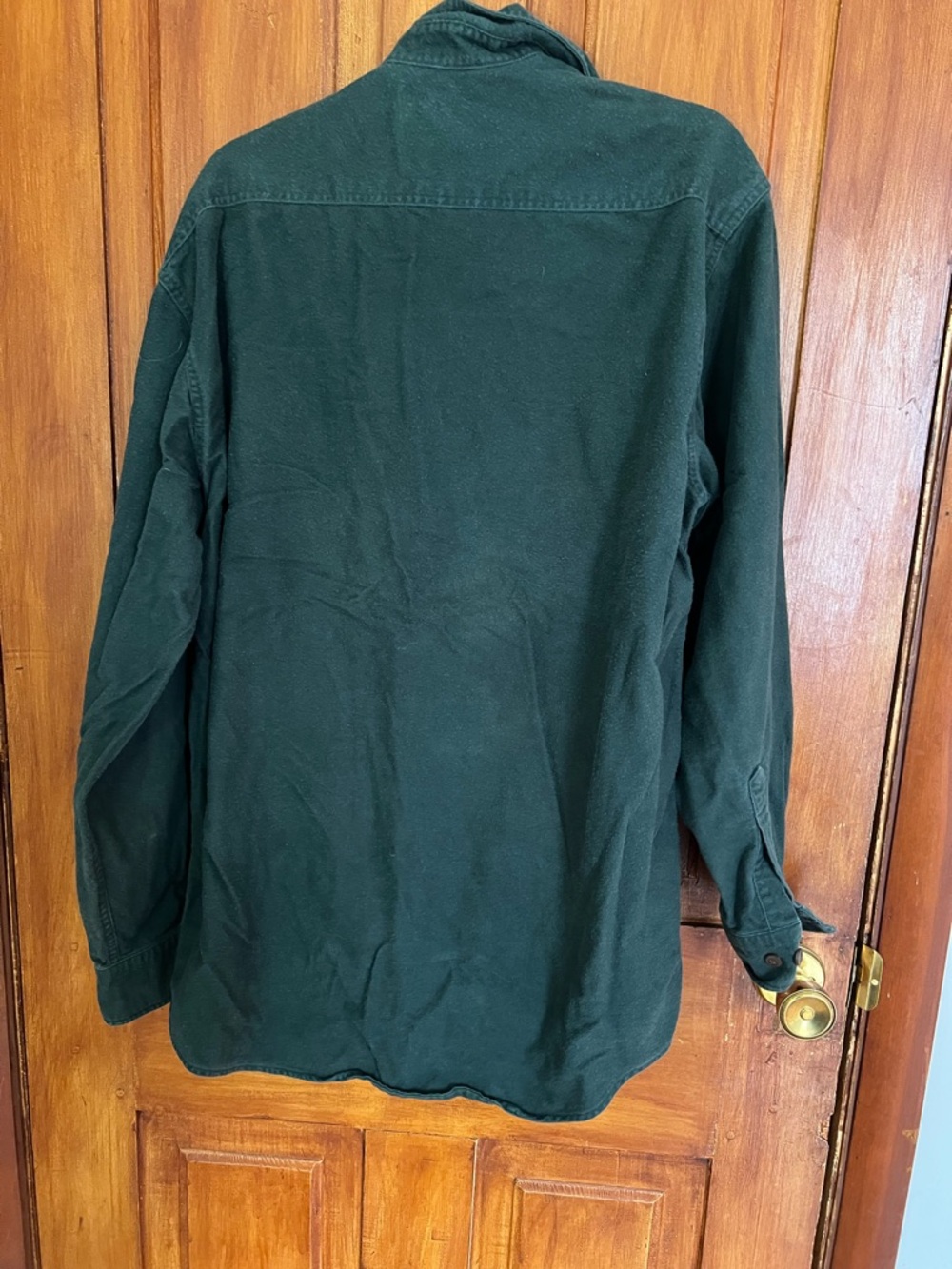 St. John's Bay Dark Green Button-Front Utility Shirt Jacket - Picture 2 of 4